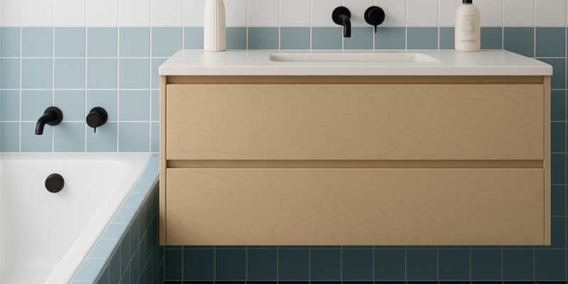 Bathroom remodel visualizer example from Block Renovation